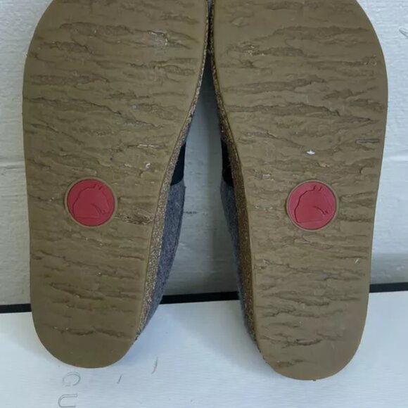 Haflinger MAGIC Swirl Grey Black Wool Clogs Slippers Slip On Women's 37 EU/6 US - Picture 11 of 12